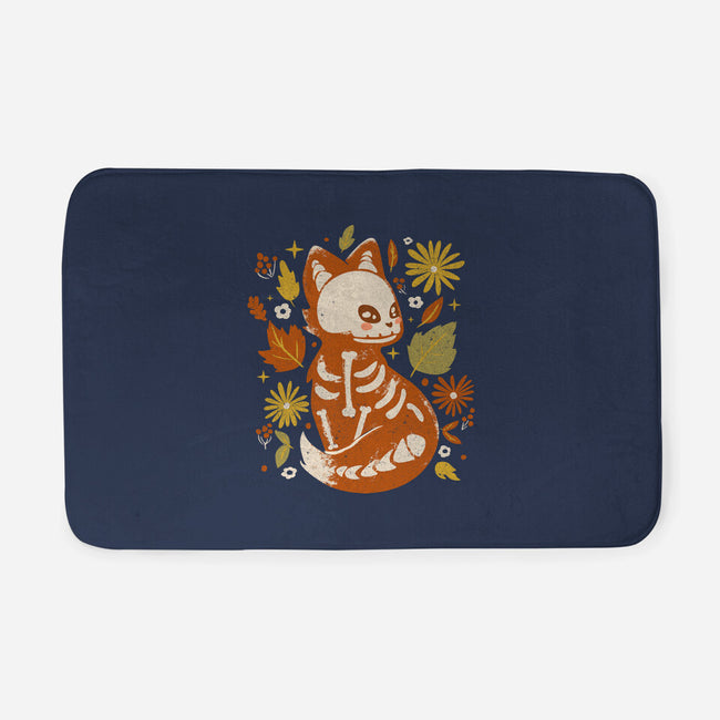 Fox Skeleton-None-Memory Foam-Bath Mat-IKILO