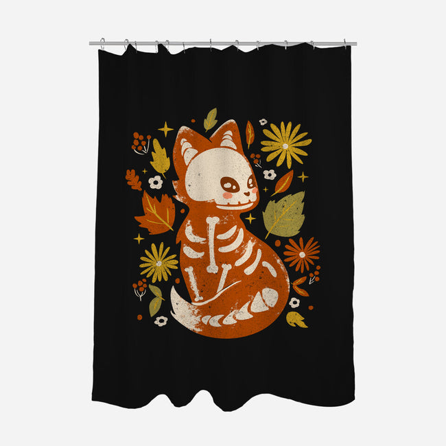 Fox Skeleton-None-Polyester-Shower Curtain-IKILO