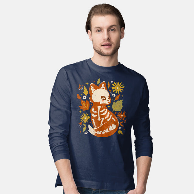 Fox Skeleton-Mens-Long Sleeved-Tee-IKILO