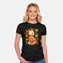 Fox Skeleton-Womens-Fitted-Tee-IKILO