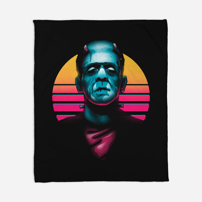 Retro Monsta-None-Fleece-Blanket-Getsousa!