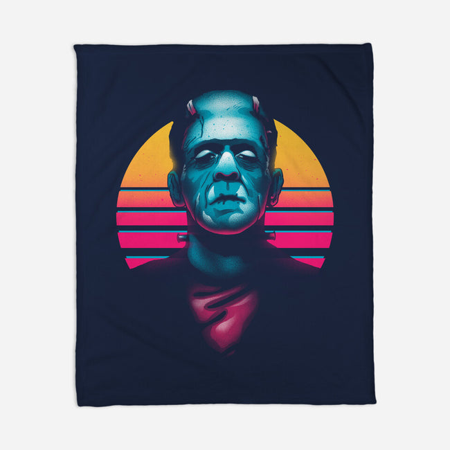 Retro Monsta-None-Fleece-Blanket-Getsousa!