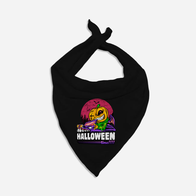 Time For Halloween-Cat-Bandana-Pet Collar-spoilerinc