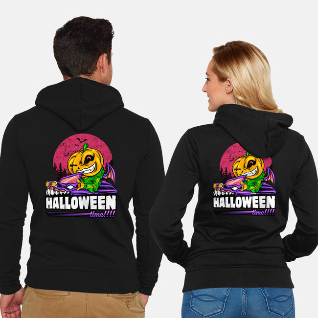 Time For Halloween-Unisex-Zip-Up-Sweatshirt-spoilerinc