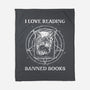 Evil Reader-None-Fleece-Blanket-retrodivision