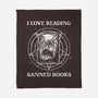 Evil Reader-None-Fleece-Blanket-retrodivision