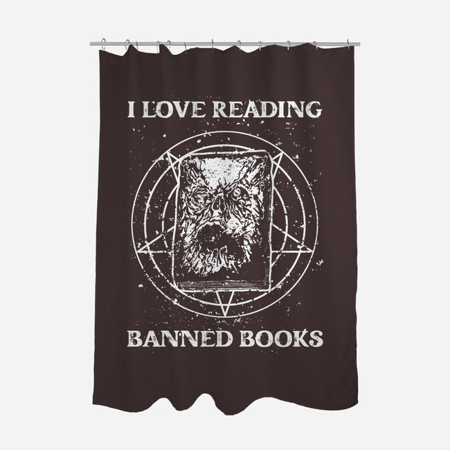 Evil Reader-None-Polyester-Shower Curtain-retrodivision