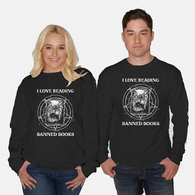 Evil Reader-Unisex-Crew Neck-Sweatshirt-retrodivision