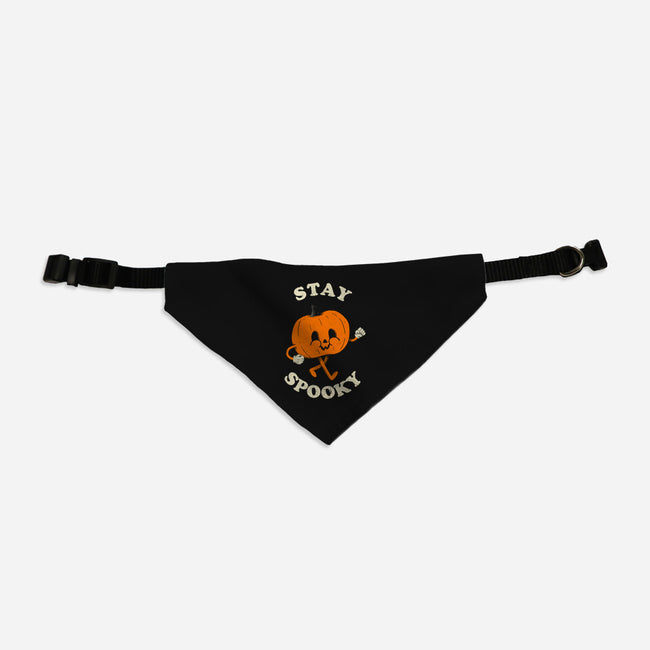 Stay Spooky Pumpkin-Cat-Adjustable-Pet Collar-zachterrelldraws