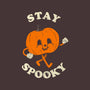 Stay Spooky Pumpkin-None-Removable Cover w Insert-Throw Pillow-zachterrelldraws