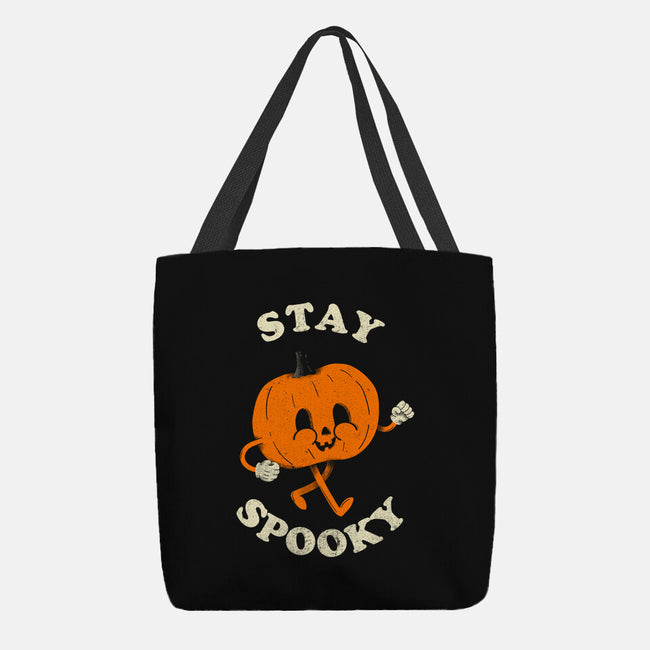 Stay Spooky Pumpkin-None-Basic Tote-Bag-zachterrelldraws