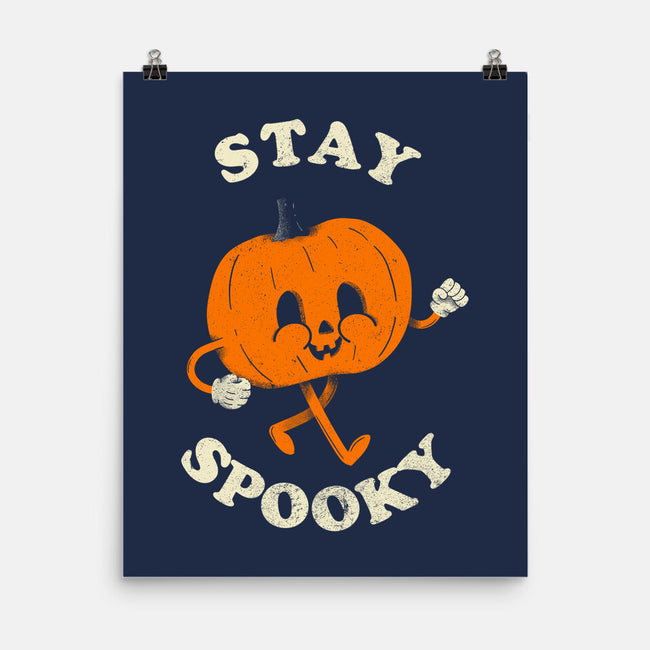 Stay Spooky Pumpkin-None-Matte-Poster-zachterrelldraws