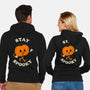 Stay Spooky Pumpkin-Unisex-Zip-Up-Sweatshirt-zachterrelldraws