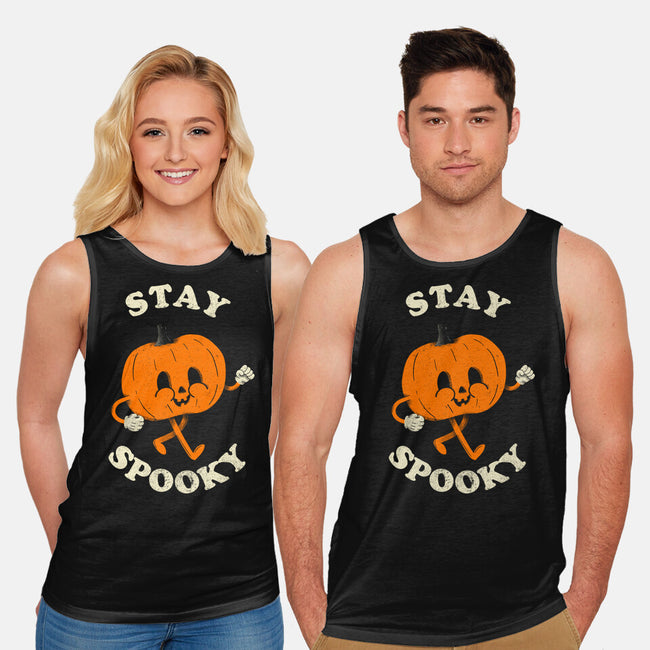 Stay Spooky Pumpkin-Unisex-Basic-Tank-zachterrelldraws