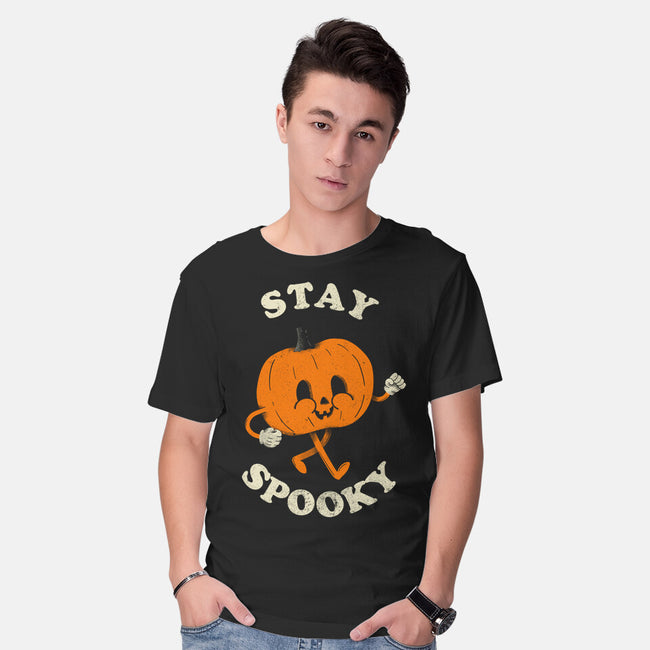 Stay Spooky Pumpkin-Mens-Basic-Tee-zachterrelldraws