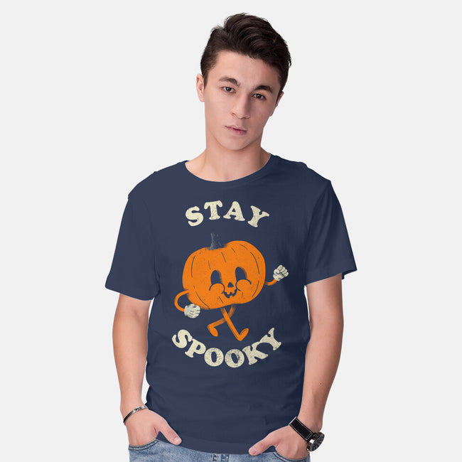 Stay Spooky Pumpkin-Mens-Basic-Tee-zachterrelldraws