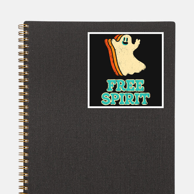 Retro Free Spirit-None-Glossy-Sticker-zachterrelldraws