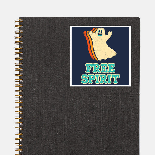 Retro Free Spirit-None-Glossy-Sticker-zachterrelldraws