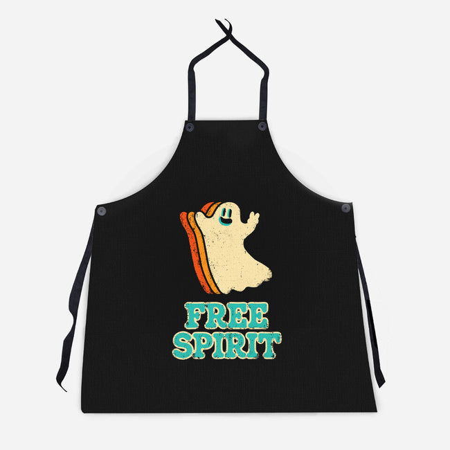 Retro Free Spirit-Unisex-Kitchen-Apron-zachterrelldraws