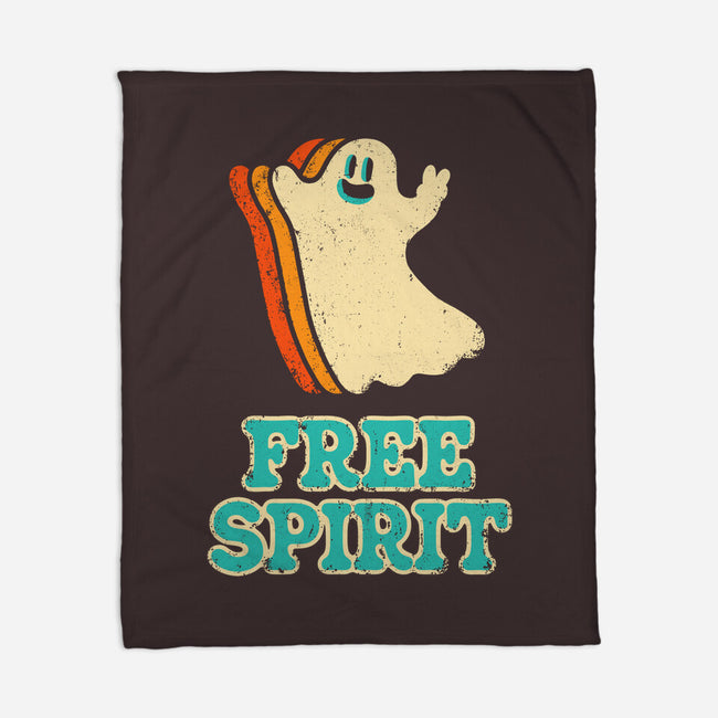 Retro Free Spirit-None-Fleece-Blanket-zachterrelldraws