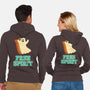 Retro Free Spirit-Unisex-Zip-Up-Sweatshirt-zachterrelldraws