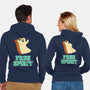 Retro Free Spirit-Unisex-Zip-Up-Sweatshirt-zachterrelldraws