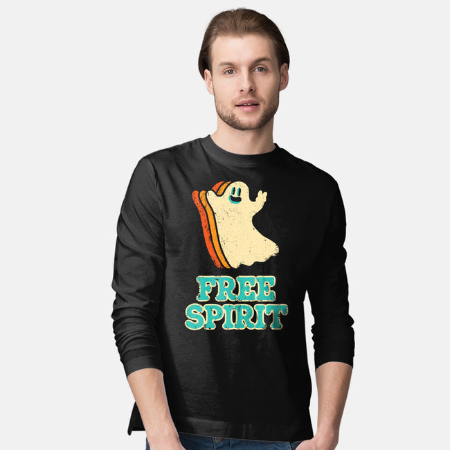 Retro Free Spirit-Mens-Long Sleeved-Tee-zachterrelldraws