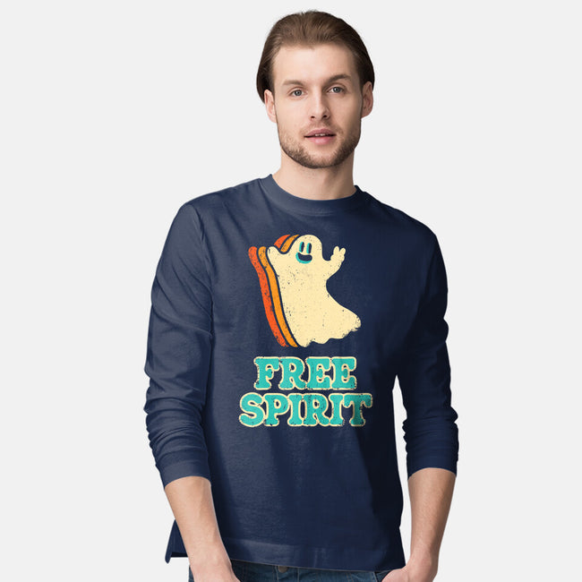 Retro Free Spirit-Mens-Long Sleeved-Tee-zachterrelldraws