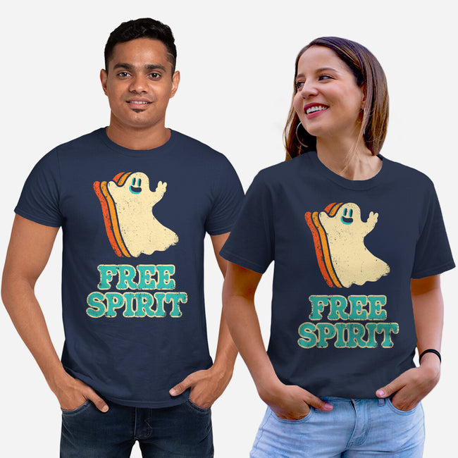 Retro Free Spirit-Unisex-Basic-Tee-zachterrelldraws