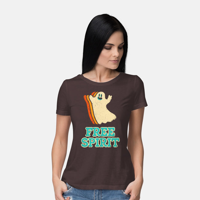 Retro Free Spirit-Womens-Basic-Tee-zachterrelldraws