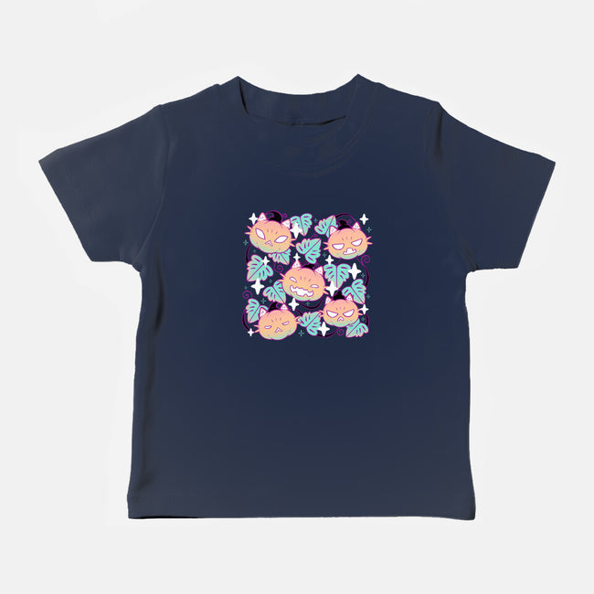 Pumpkin Cat Garden-Baby-Basic-Tee-xMorfina