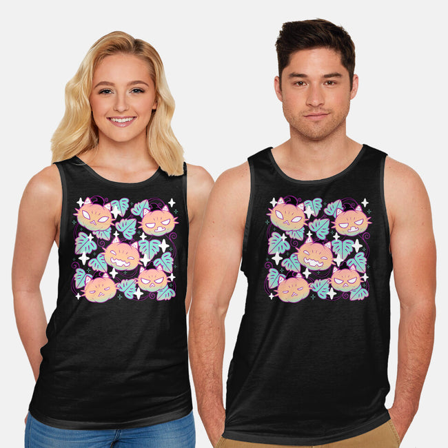 Pumpkin Cat Garden-Unisex-Basic-Tank-xMorfina