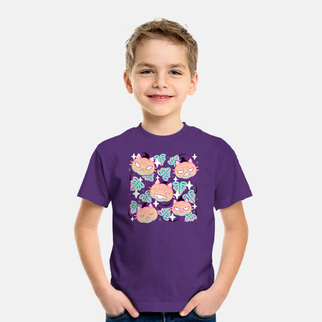 Pumpkin Cat Garden-Youth-Basic-Tee-xMorfina