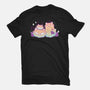 Halloween Pumpkin Cats-Mens-Basic-Tee-xMorfina