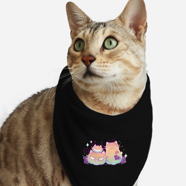 Halloween Pumpkin Cats-Cat-Bandana-Pet Collar-xMorfina