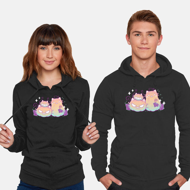 Halloween Pumpkin Cats-Unisex-Pullover-Sweatshirt-xMorfina