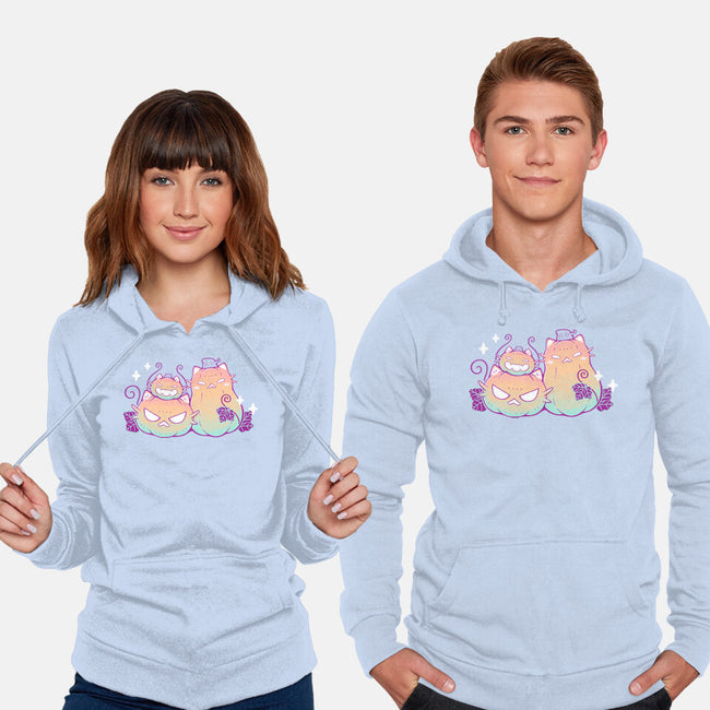 Halloween Pumpkin Cats-Unisex-Pullover-Sweatshirt-xMorfina