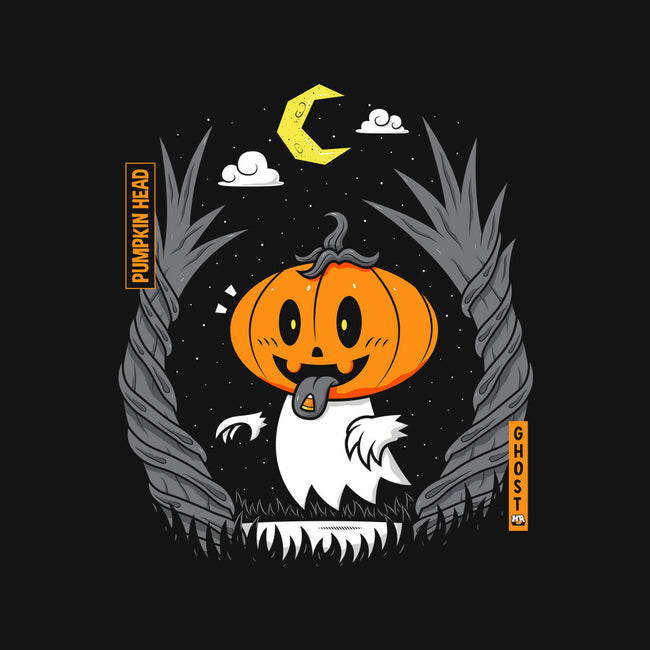 Pumpkin Head Ghost-Womens-Basic-Tee-krisren28