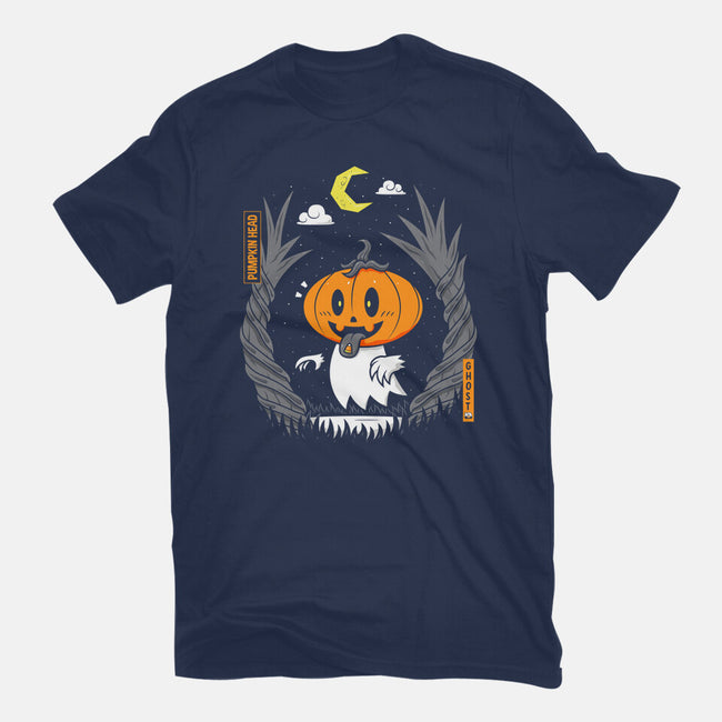 Pumpkin Head Ghost-Youth-Basic-Tee-krisren28