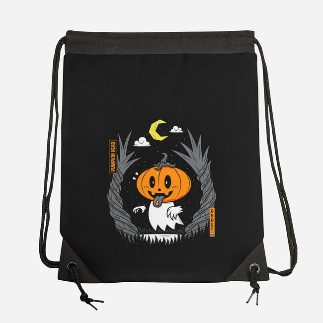 Pumpkin Head Ghost-None-Drawstring-Bag-krisren28