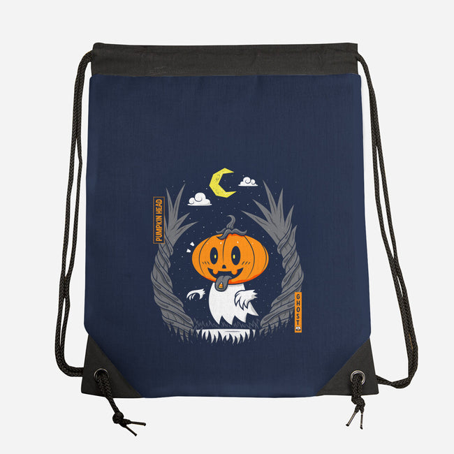 Pumpkin Head Ghost-None-Drawstring-Bag-krisren28