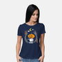 Pumpkin Head Ghost-Womens-Basic-Tee-krisren28