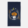 Pumpkin Head Ghost-None-Beach-Towel-krisren28