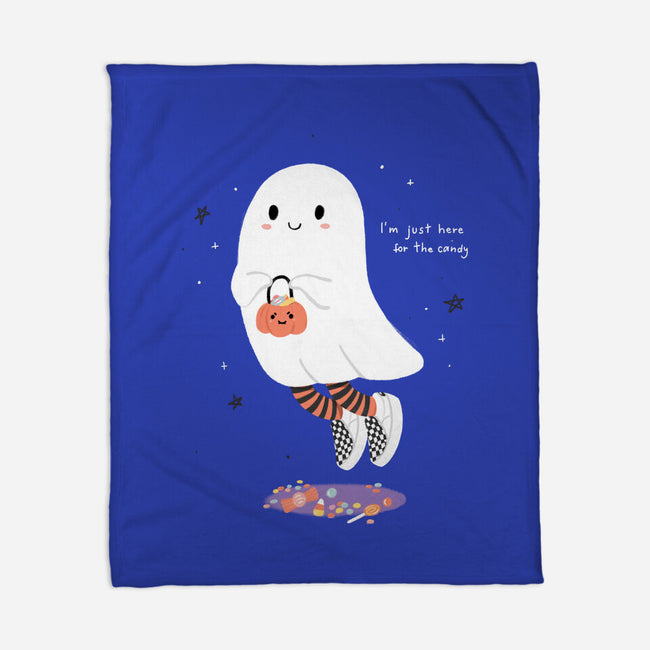 Candy Ghost-None-Fleece-Blanket-Paola Locks