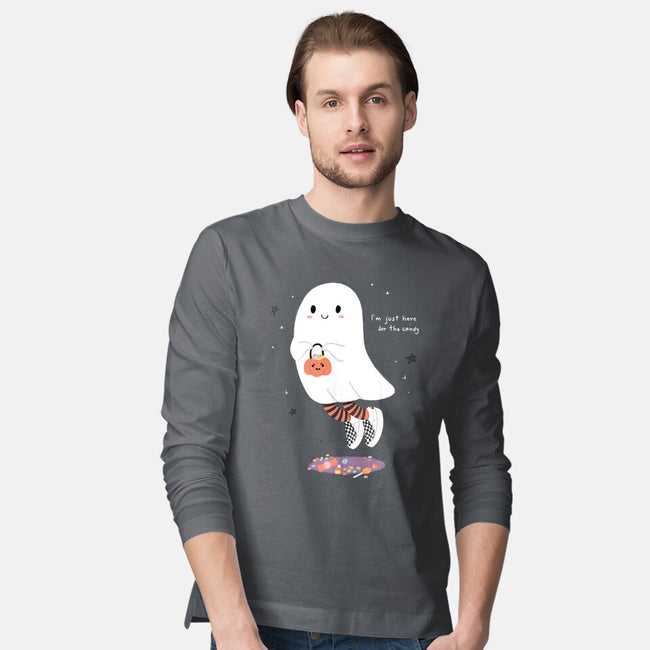 Candy Ghost-Mens-Long Sleeved-Tee-Paola Locks