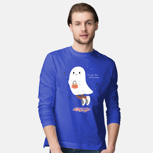 Candy Ghost-Mens-Long Sleeved-Tee-Paola Locks