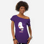 Candy Ghost-Womens-Off Shoulder-Tee-Paola Locks