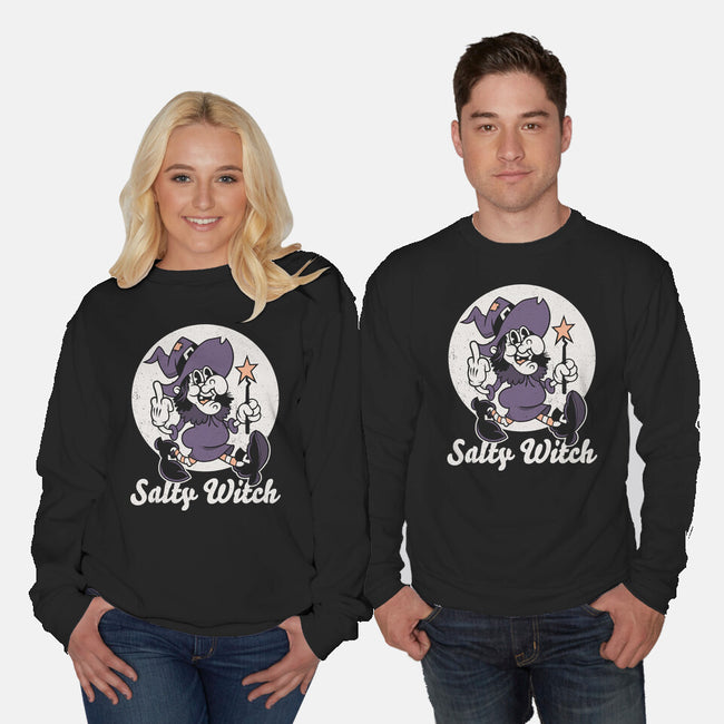 Salty Witch-Unisex-Crew Neck-Sweatshirt-Nemons