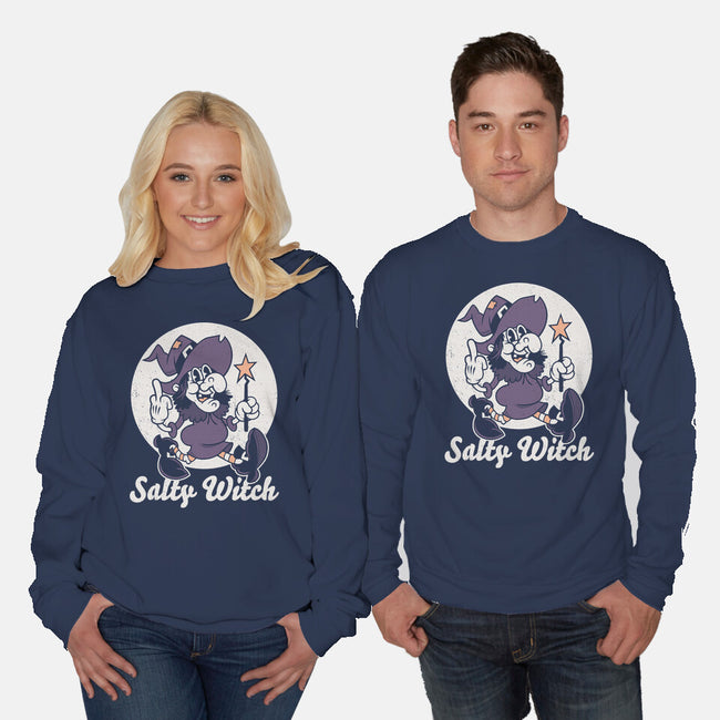 Salty Witch-Unisex-Crew Neck-Sweatshirt-Nemons