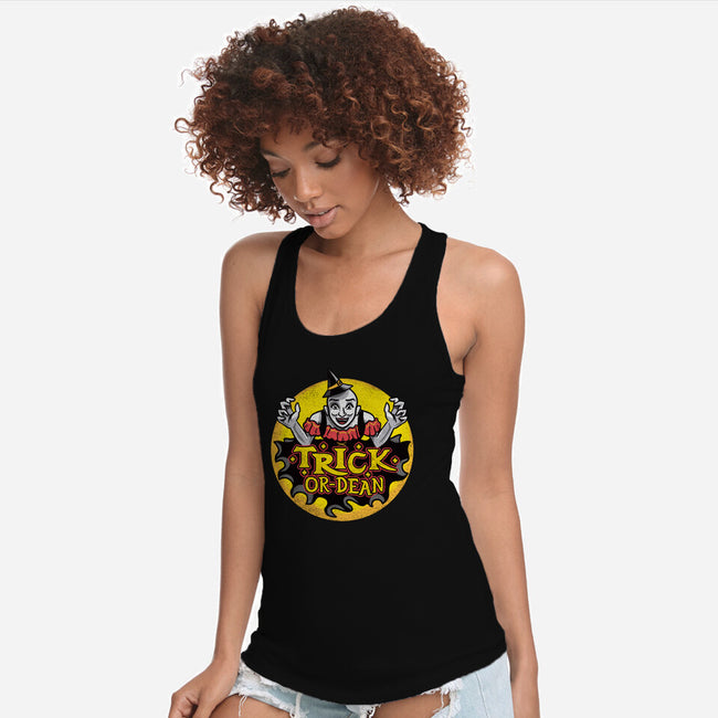 Trick Or Dean-Womens-Racerback-Tank-Aarons Art Room